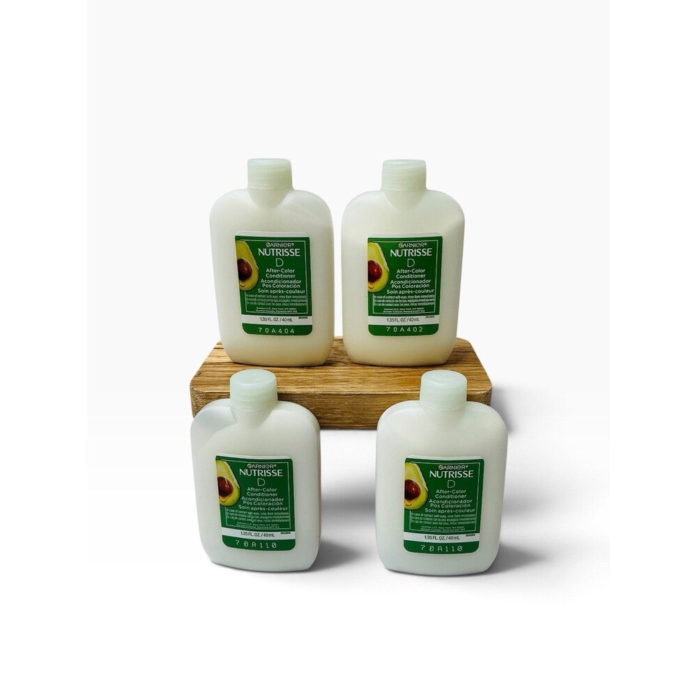 Set Of 4 Garnier NUTRISSE After Color ConditTravel Hair Conditioner 1.35 oz New